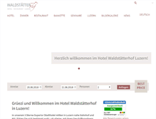 Tablet Screenshot of hotel-waldstaetterhof.ch